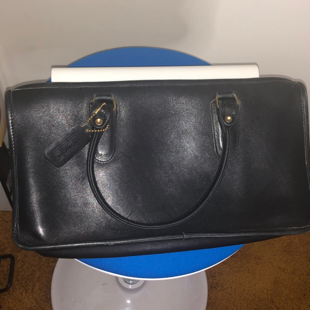 Vintage Coach Club Satchel 9885, in Black